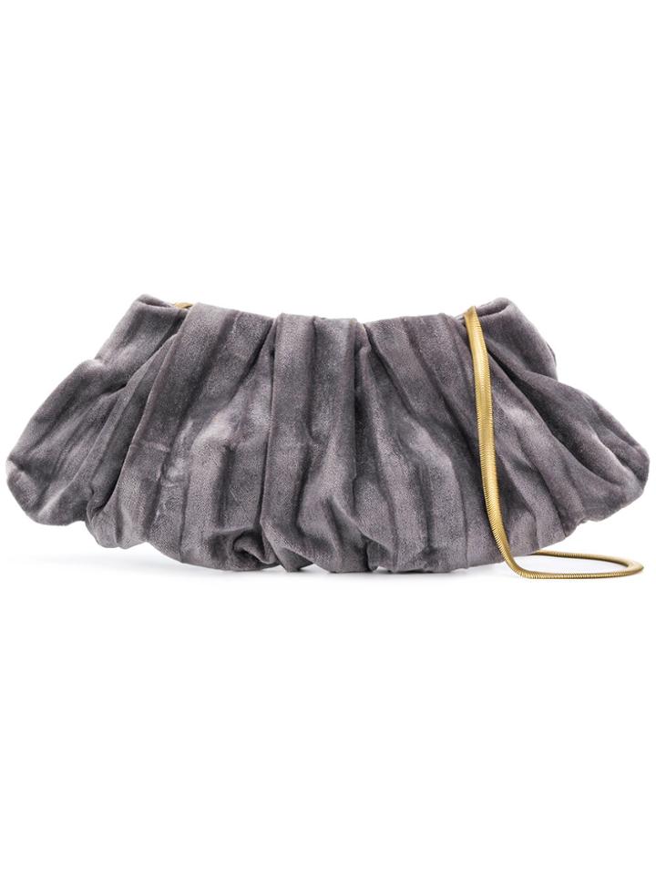 Cecchi De Rossi Gathered Pouchette - Grey