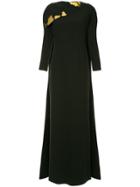 Safiyaa London Embellished Cape Dress - Black