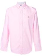 Ralph Lauren Button-down Logo Shirt - Pink & Purple