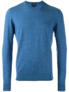 Armani Jeans Crew Neck Jumper - Blue