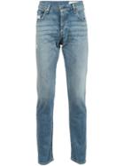 Rag & Bone Slim-fit Jeans, Men's, Size: 32, Blue, Cotton/polyurethane