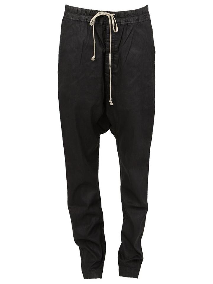 Rick Owens Drkshdw Coated Drop Crotch Trousers