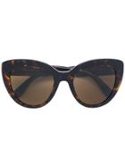 Dolce & Gabbana Eyewear Oversized Cat Eye Sunglasses - Brown