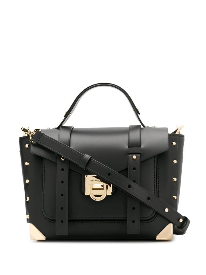 Michael Michael Kors Manhattan Satchel Bag - Black