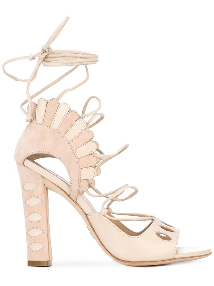 Paula Cademartori Lotus Sandals - Nude & Neutrals