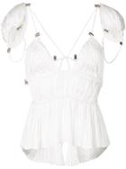 Y / Project Cut Out Rope Strap Detail Top - White