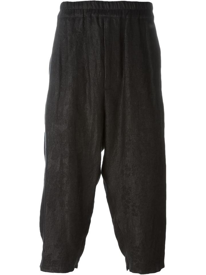 By Walid Cropped Baggy Trousers