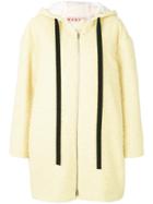 Marni Hooded Straight Fit Coat - Yellow & Orange