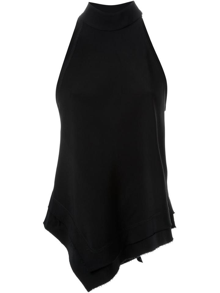 Manning Cartell High Collar Tank Top, Women's, Size: 8, Black, Spandex/elastane/viscose