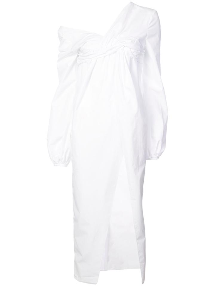 Semsem Twisted Tunic Top - White