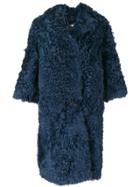 Desa 1972 Shearling Coat - Blue