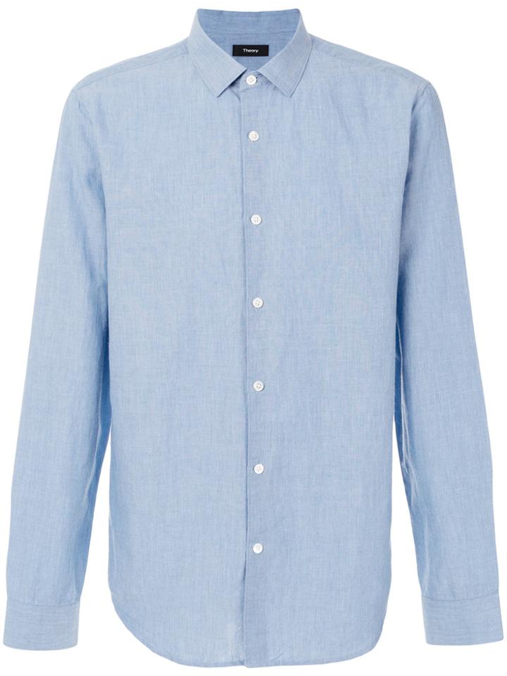 Theory Classic Plain Shirt - Blue
