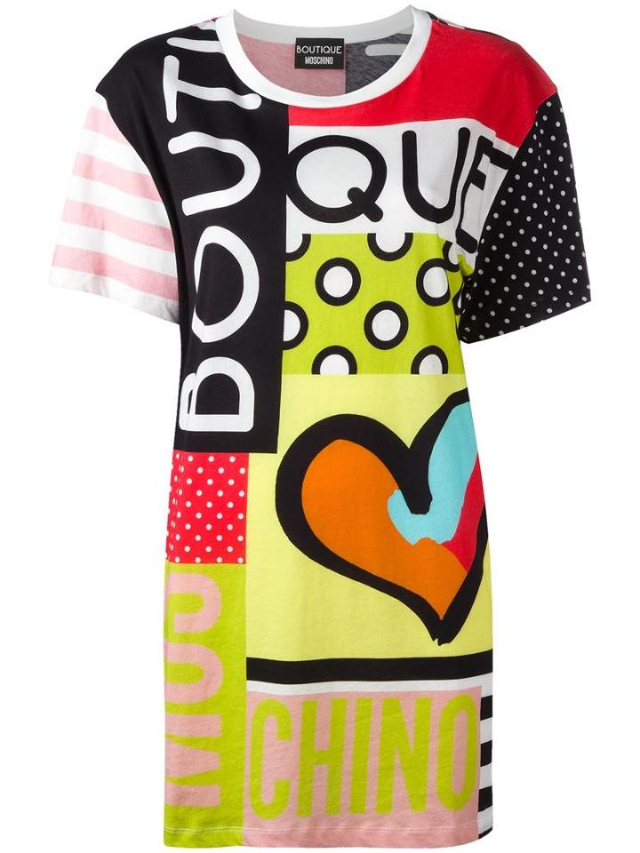 Boutique Moschino - Multi-print Oversized T-shirt - Women - Cotton - 40, Cotton