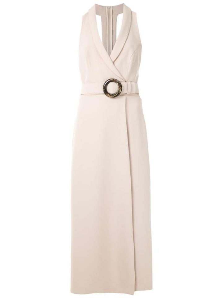 Framed High Tailoring Midi Dress - Neutrals