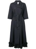 Max Mara Belted Trench Dress - Blue