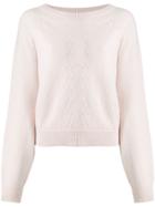Semicouture Textured-knit Sweater - Neutrals
