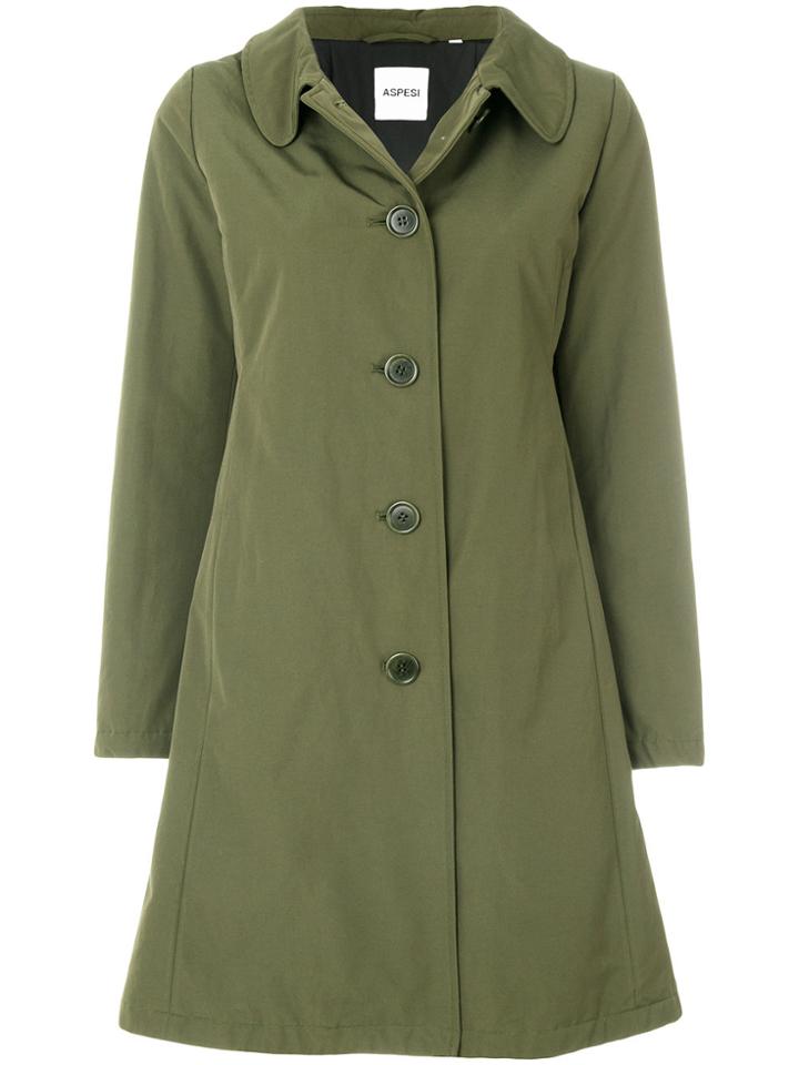 Aspesi Buttoned Parka - Green