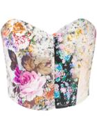 Forte Dei Marmi Couture Strapless Printed Top - Purple