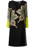 Etro Arabesque Print Dress, Women's, Size: 44, Black, Silk