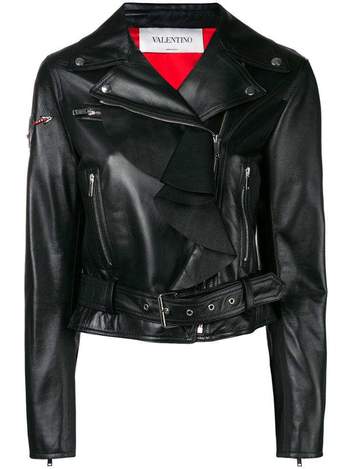 Valentino Love Story Biker Jacket - Black