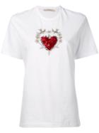 Amen Heart Swallow Patch T-shirt - White