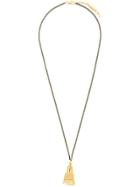 Coup De Coeur Pyramid Pendant Necklace - Metallic