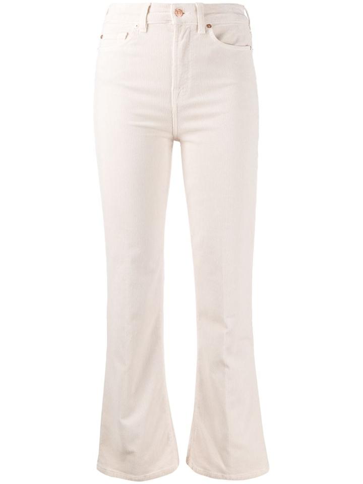 7 For All Mankind Corduroy Bootcut Trousers - Neutrals