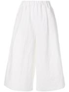 Dusan Wide Leg Cropped Pants - White