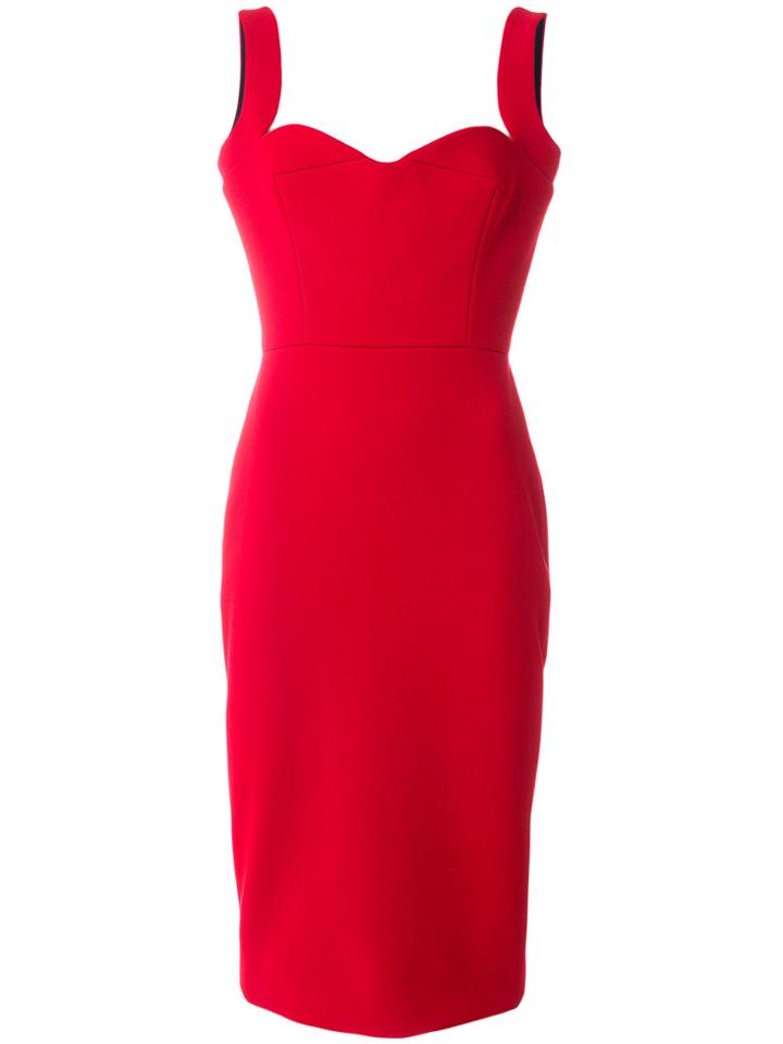 Victoria Beckham Fitted Dress - Red