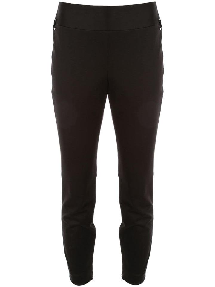 Alexander Mcqueen Lace-up Detail Skinny Trousers - Black