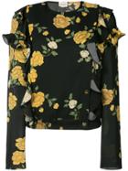 Anna Sui Lace Sheer Blouse - Black