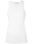 Vince - Twist Back Tank - Women - Silk/cotton - Xs, White, Silk/cotton