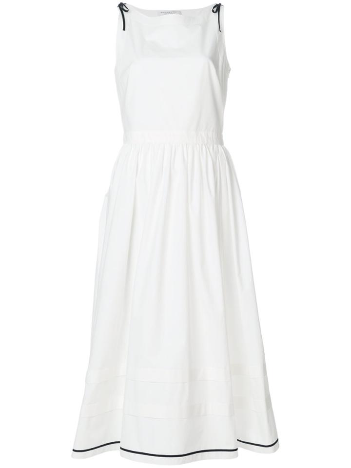 Philosophy Di Lorenzo Serafini Sleeveless Flared Dress - White