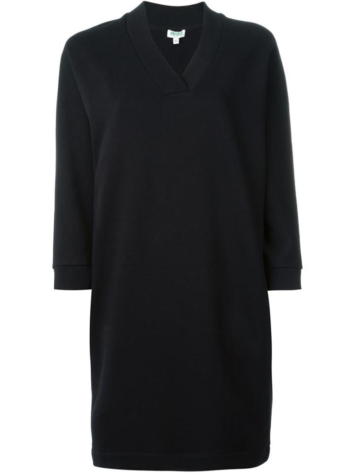 Kenzo Kenzo Paris Print Sweatshirt Dress