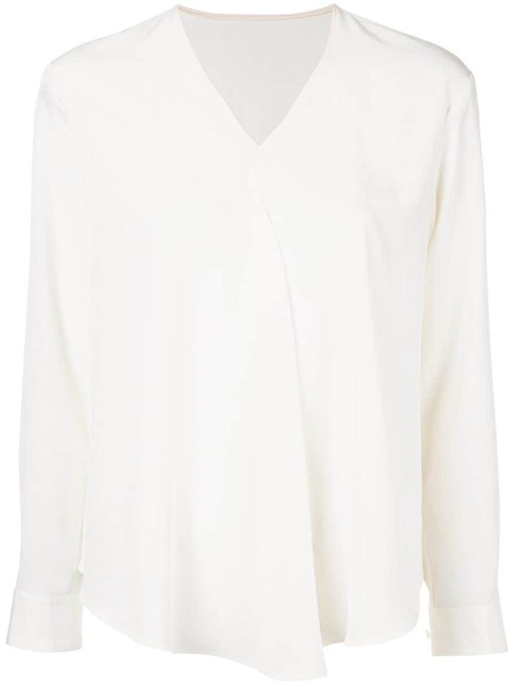 Des Prés Wrap-effect Blouse - White