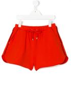 Elisabetta Franchi La Mia Bambina Fringed Shorts - Yellow & Orange