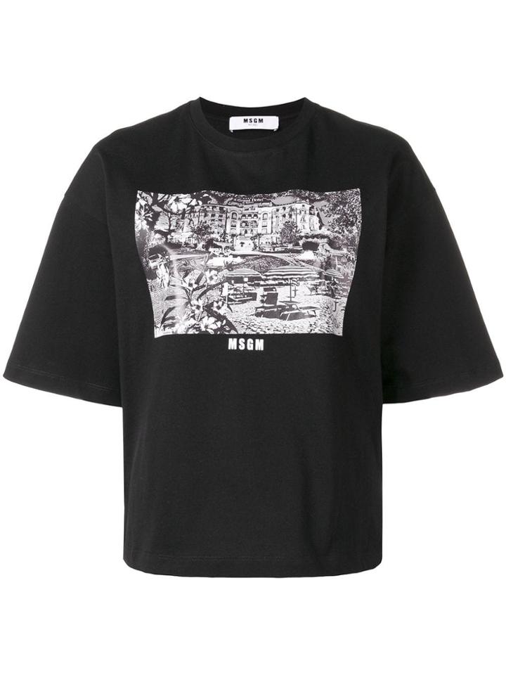 Msgm Grand Hotel T-shirt - Black