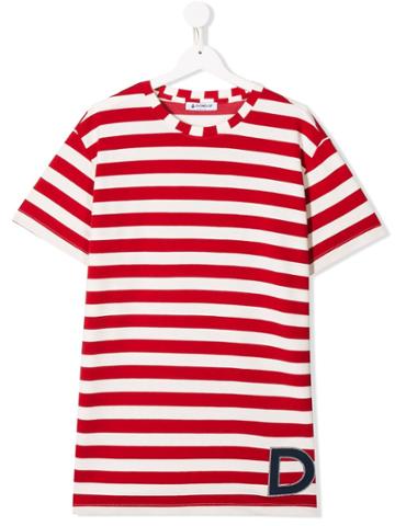 Dondup Kids D Striped T-shirt - Red