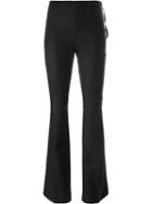 Moncler Bell Bottom Trousers, Women's, Size: 40, Black, Cotton/spandex/elastane