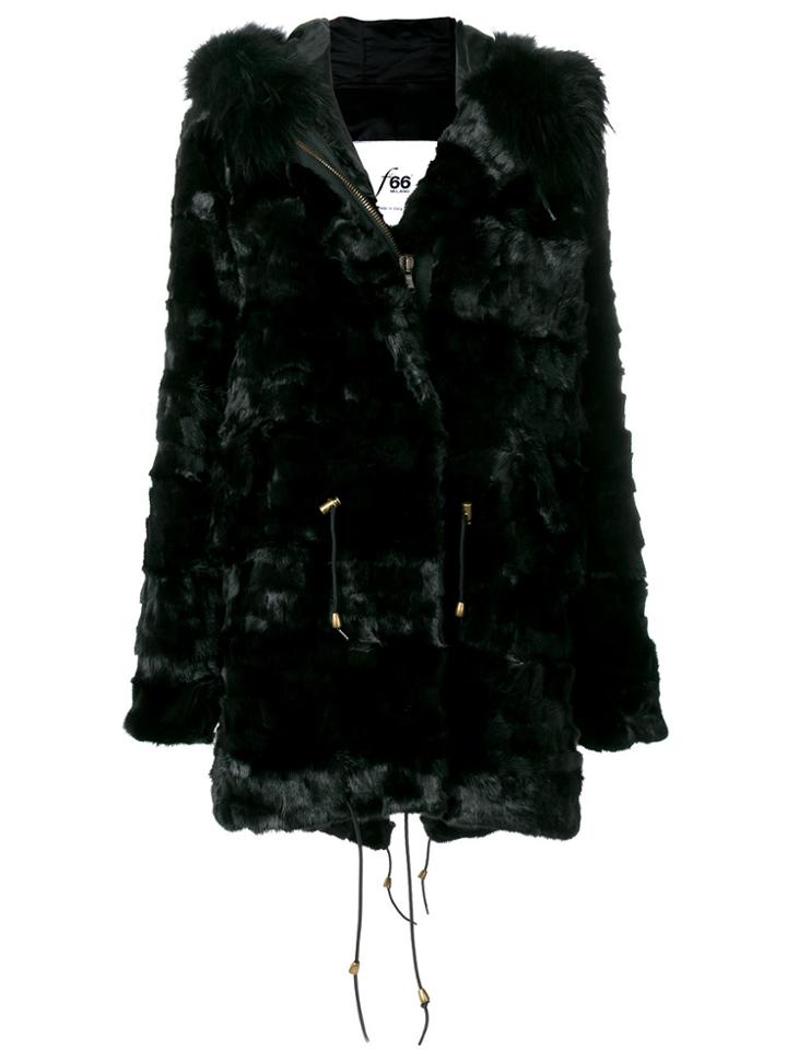 Furs66 Mink Fur Parka - Black