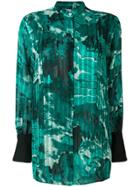 Victoria Victoria Beckham All-over Print Shirt - Green