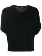 Roberto Collina Loose Fit Knitted T-shirt - Black