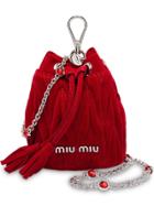 Miu Miu Mini Bucket Bag - Red