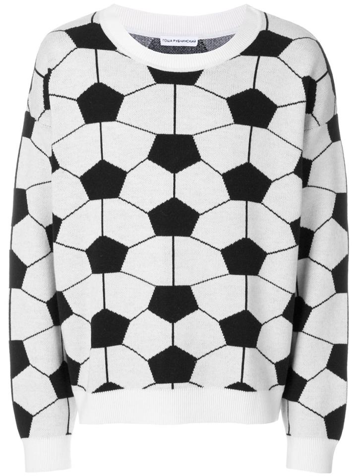 Gosha Rubchinskiy Geometric Print Jumper - Black