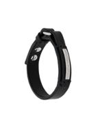 Vivienne Westwood Branded Leather Bracelet - Black