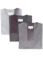 Maison Margiela Garment Dyed T-shirts 3 Pack - Grey