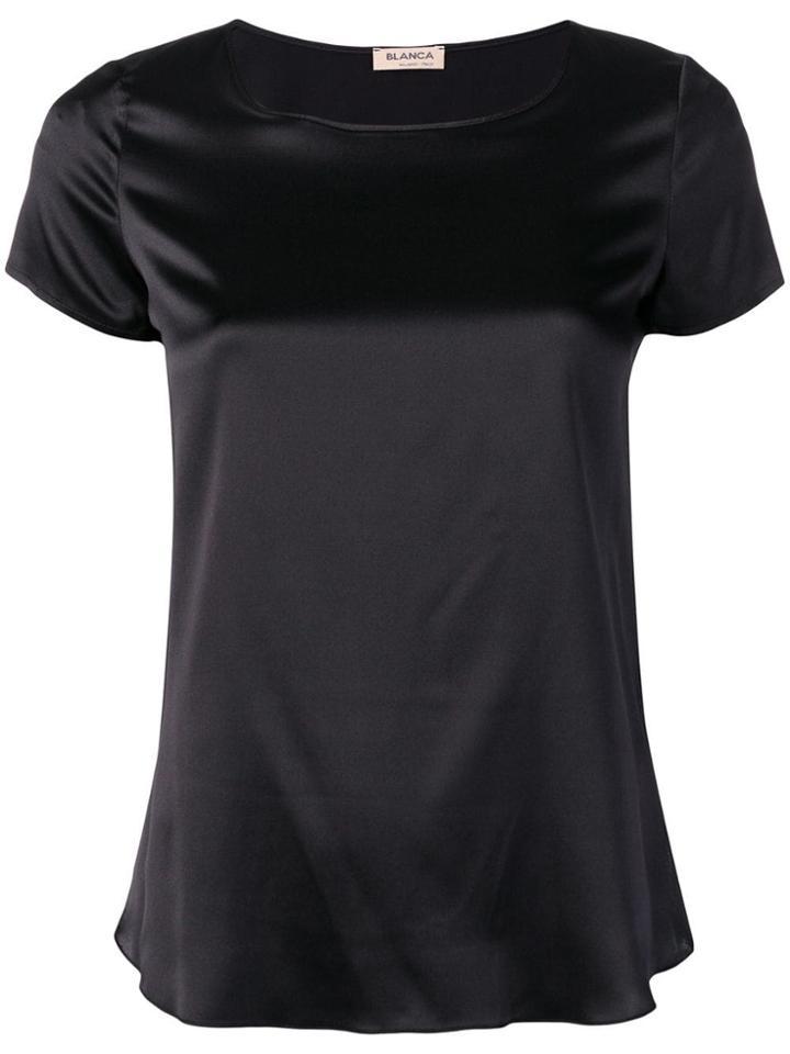 Blanca Short Sleeve Top - Black