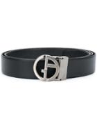 Giorgio Armani Adjustable Buckle Belt - Black