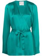 Forte Forte Tie Waist Blouse - Green