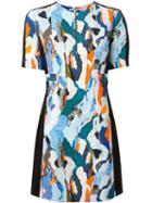 Carven 'cady' Abstract Print Dress, Women's, Size: 38, Viscose/acetate/silk